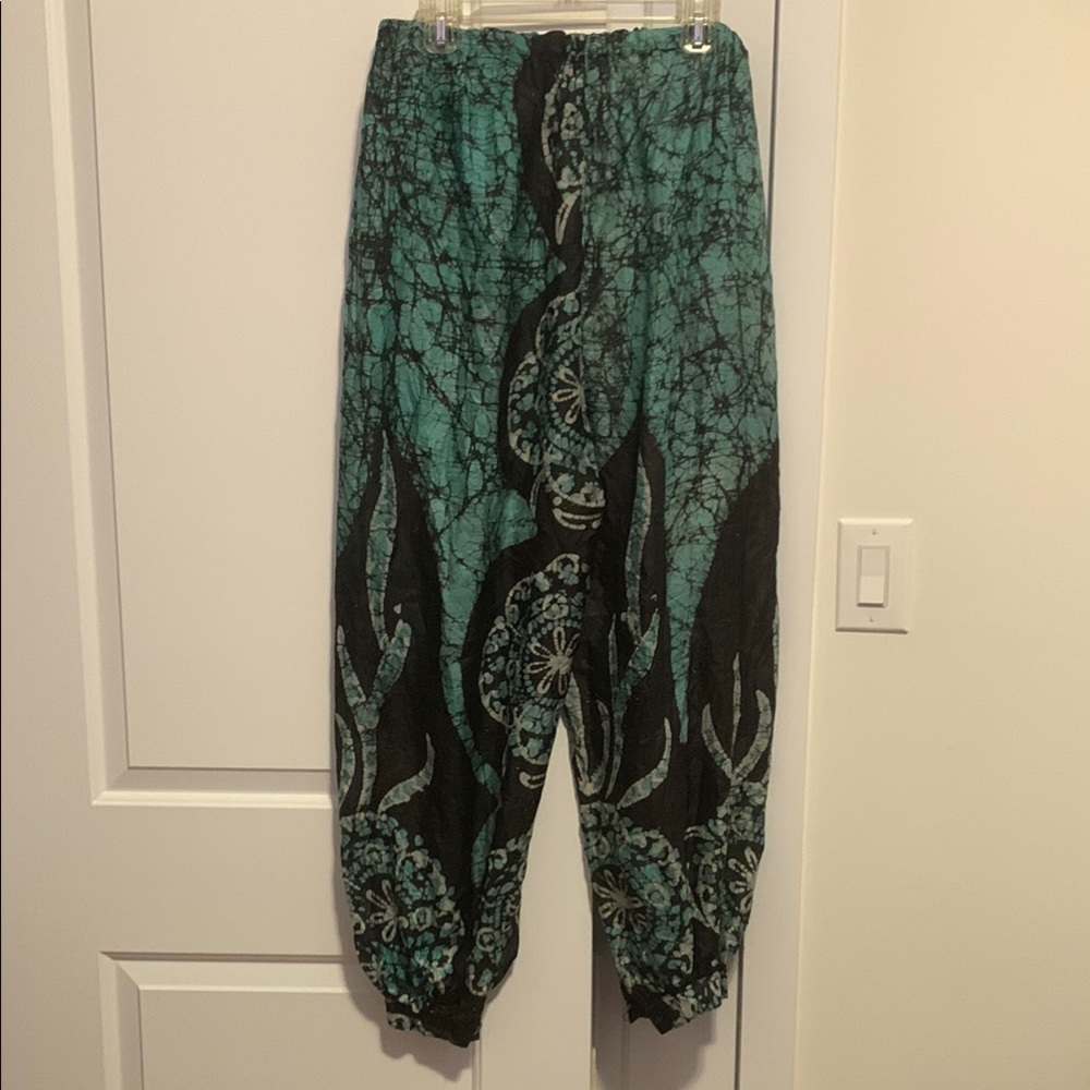 Vintage 100% silk pants
